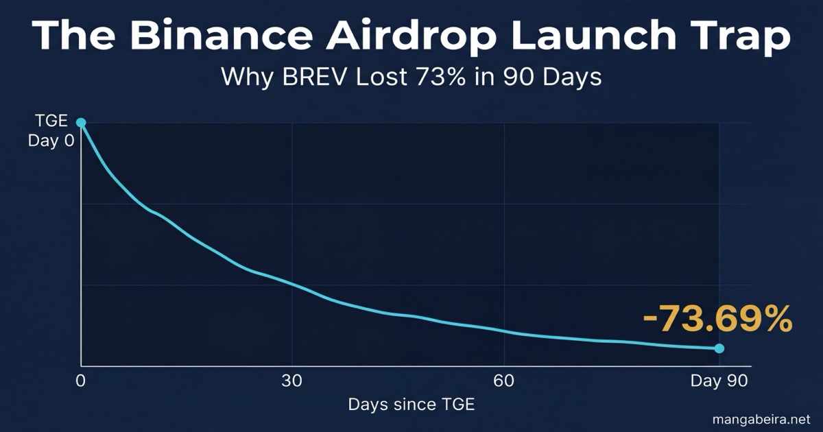 Por Que BREV Perdeu 73% em 90 Dias: O Problema do HODLer Airdrop
