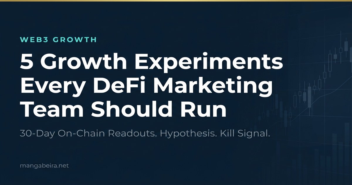 5 Growth Experiments Every DeFi Marketing Team Should Run