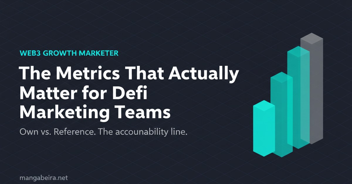 As Métricas Que Realmente Importam para Equipes de Marketing DeFi
